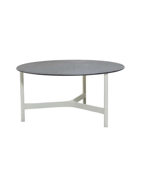 Twist Sofabord, large fra Cane-line - White / Black (keramik) - Jacobsen Plus