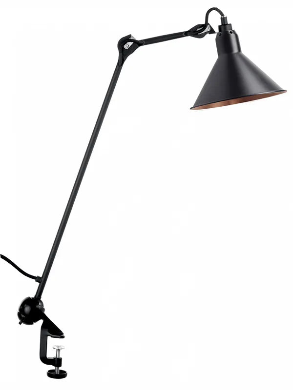 Nr. 201 bordlampe fra Lampe Gras - Sort stel / Sort-kobber inderside - Jacobsen Plus