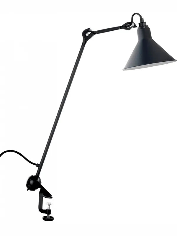 Nr. 201 bordlampe fra Lampe Gras - Sort stel / Blå - Jacobsen Plus