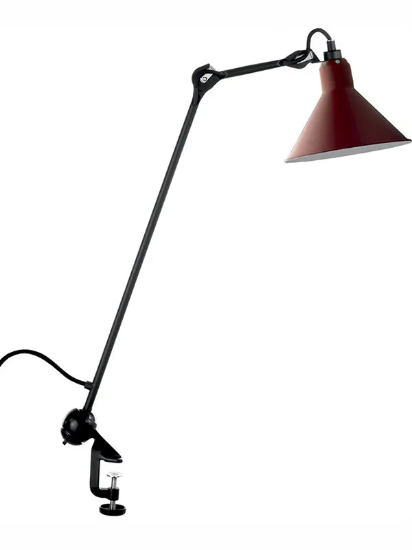Nr. 201 bordlampe fra Lampe Gras - Sort stel / Rød - Jacobsen Plus
