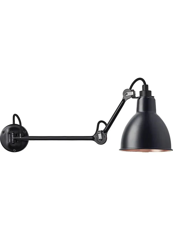 Nr. 204 L40 væglampe fra Lampe Gras - Sort-kobber inderside - Jacobsen Plus