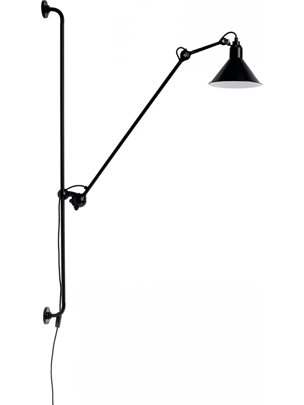 Nr. 214 væglampe fra Lampe Gras - Sort stel / Sort - Jacobsen Plus