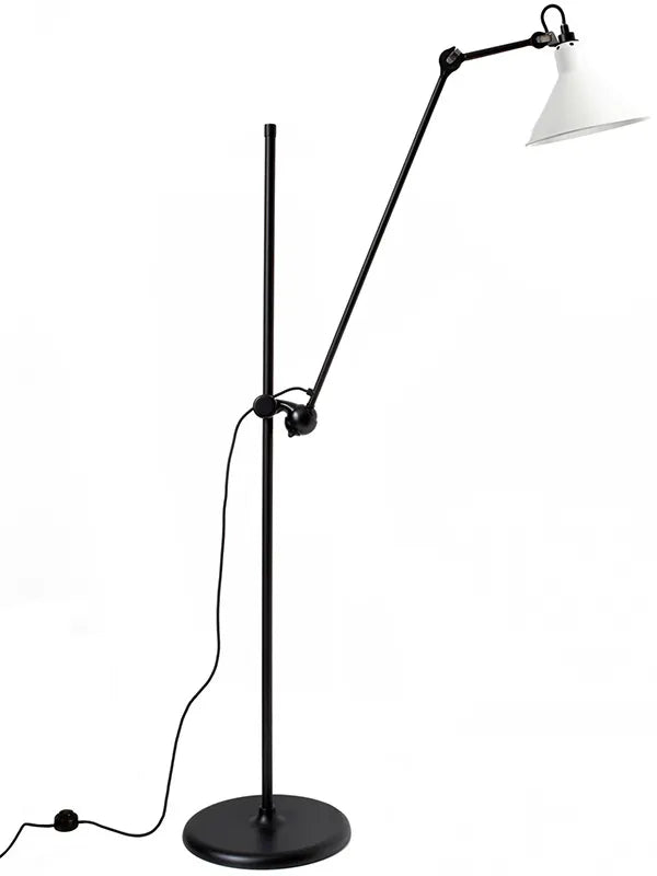 Nr. 215 gulvlampe fra Lampe Gras - Sort stel / Mathvid - Jacobsen Plus
