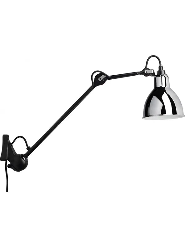 Nr. 222 væglampe fra Lampe Gras - Sort stel / Krom - Jacobsen Plus