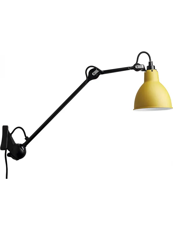 Nr. 222 væglampe fra Lampe Gras - Sort stel / Gul - Jacobsen Plus