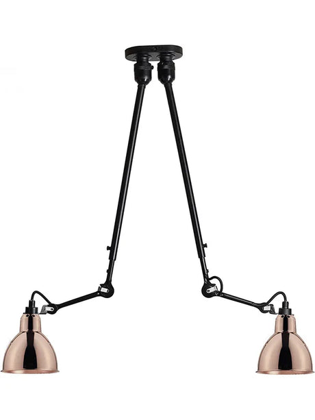 Nr. 302 dobbelt loftlampe fra Lampe Gras - Kobber - Jacobsen Plus