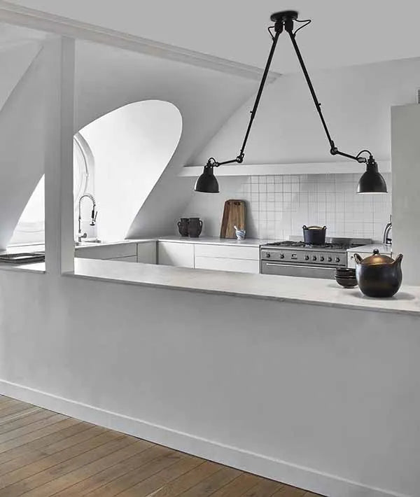 Nr. 302 dobbelt loftlampe fra Lampe Gras - 2 - Jacobsen Plus