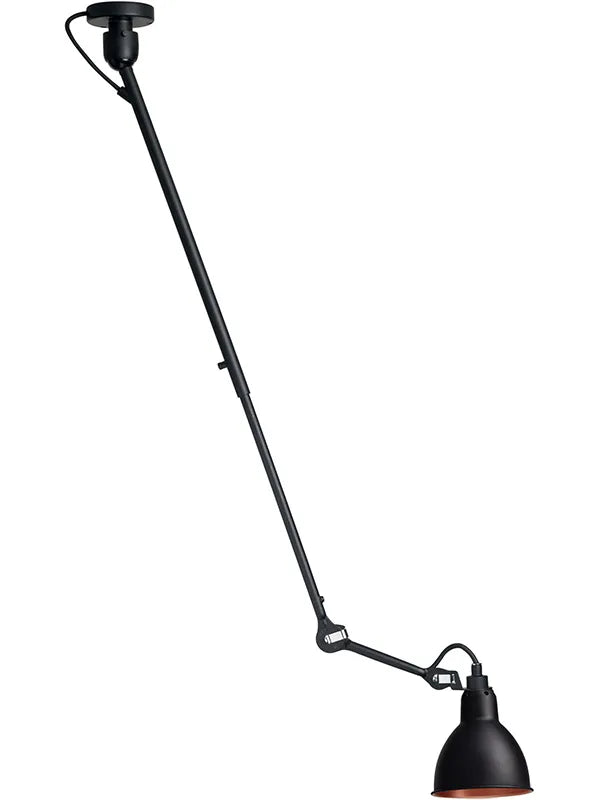 Nr. 302 loftlampe fra Lampe Gras - Sort-kobber inderside - Jacobsen Plus
