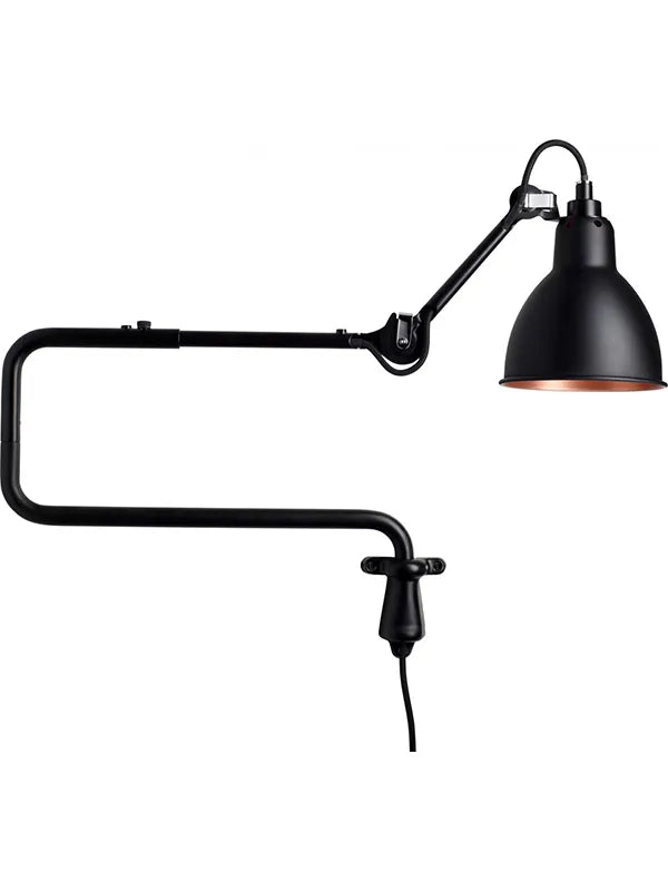 Nr. 303 væglampe fra Lampe Gras - Sort-kobber inderside - Jacobsen Plus
