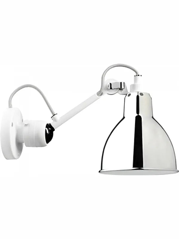 Nr. 304 væglampe fra Lampe Gras - Hvidt stel / Krom - Jacobsen Plus
