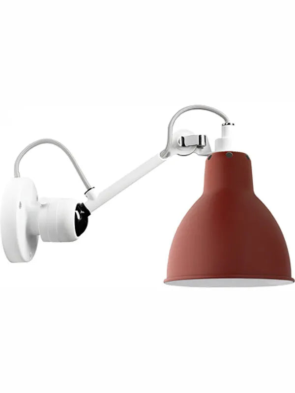 Nr. 304 væglampe fra Lampe Gras - Hvidt stel / Rød - Jacobsen Plus