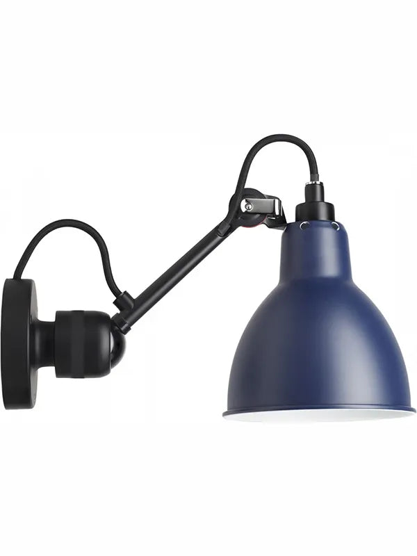 Nr. 304 væglampe fra Lampe Gras - Sort stel / Blå - Jacobsen Plus