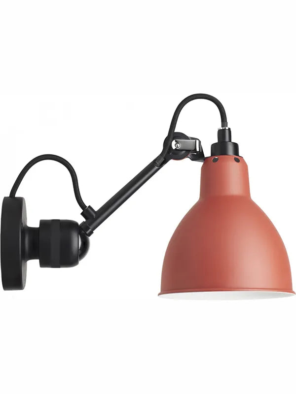 Nr. 304 væglampe fra Lampe Gras - Sort stel / Rød - Jacobsen Plus