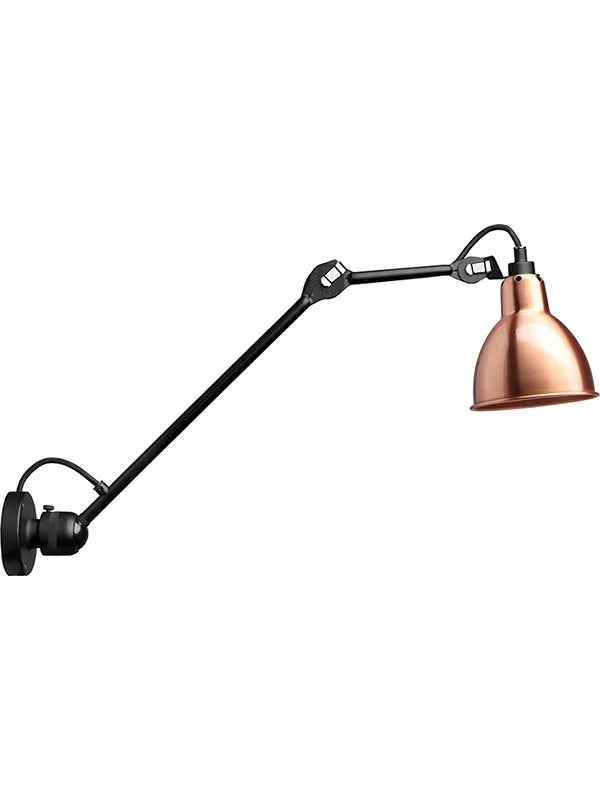 Nr. 304 L40 væglampe fra Lampe Gras - Sort stel / Kobber - Jacobsen Plus