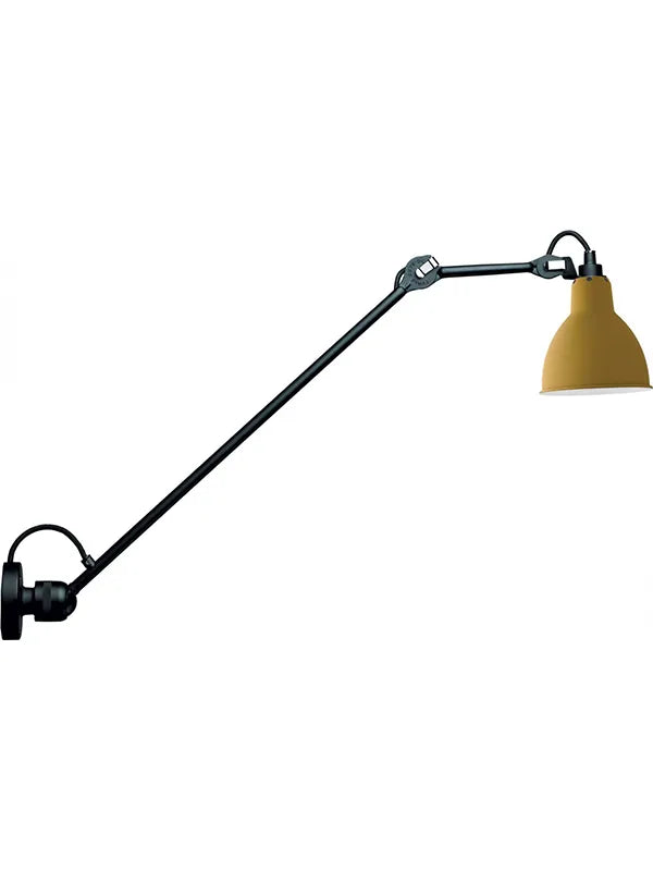 Nr. 304 L60 væglampe fra Lampe Gras - Sort stel / Gul - Jacobsen Plus