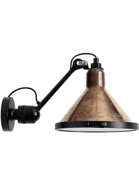 Nr. 304XL udendørs væglampe fra Lampe Gras - Rå kobber -  conic skærm / Uden sensor - Jacobsen Plus