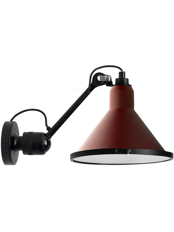 Nr. 304XL udendørs væglampe fra Lampe Gras - Rød - conic skærm / Uden sensor - Jacobsen Plus