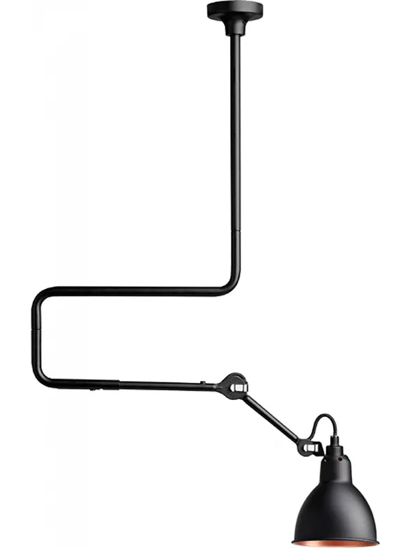 Nr. 312 loftlampe fra Lampe Gras - Sort-kobber inderside - Jacobsen Plus