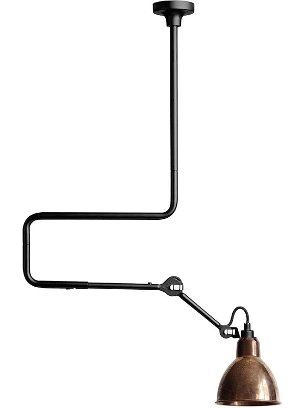 Nr. 312 loftlampe fra Lampe Gras - Rå kobber - Jacobsen Plus