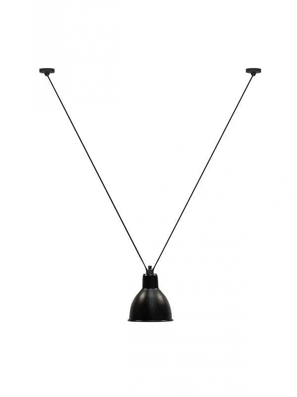 Nr. 323XL Loftlampe fra Lampe Gras - Sort - rund skærm - Jacobsen Plus