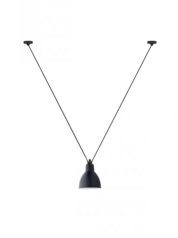 Nr. 323L Loftlampe fra Lampe Gras - Blå - rund skærm - Jacobsen Plus