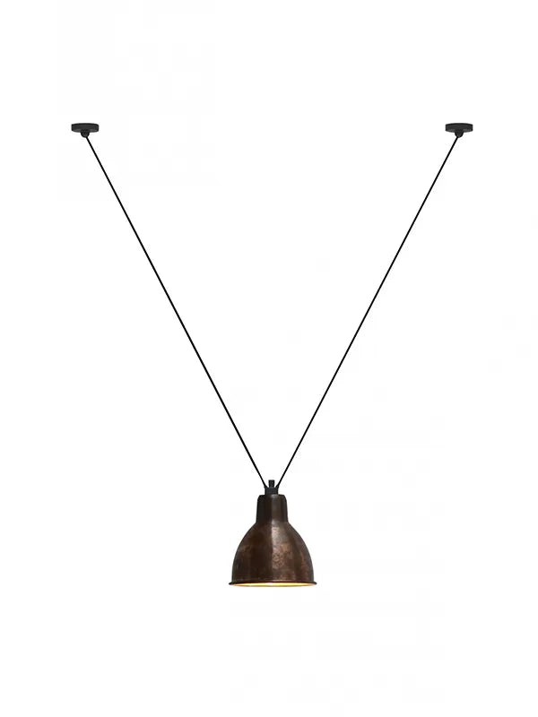 Nr. 323XL Loftlampe fra Lampe Gras - Rå kobber - rund skærm - Jacobsen Plus