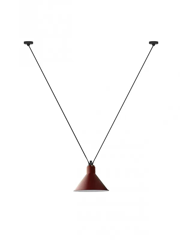 Nr. 323L Loftlampe fra Lampe Gras - Rød - Jacobsen Plus