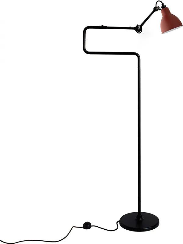 Nr. 411 gulvlampe fra Lampe Gras - Rød - Jacobsen Plus