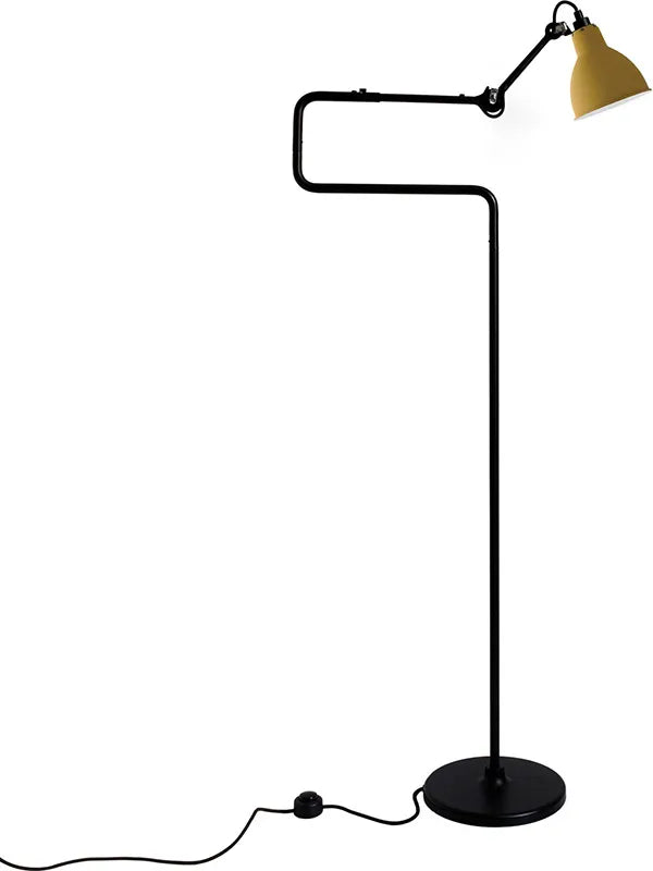 Nr. 411 gulvlampe fra Lampe Gras - Gul - Jacobsen Plus