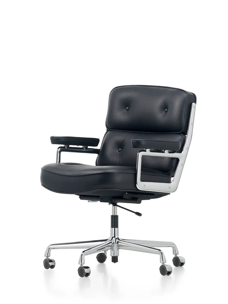 Lobby Chair ES 104 kontorstol, sort læder fra Vitra - 1 - Jacobsen Plus