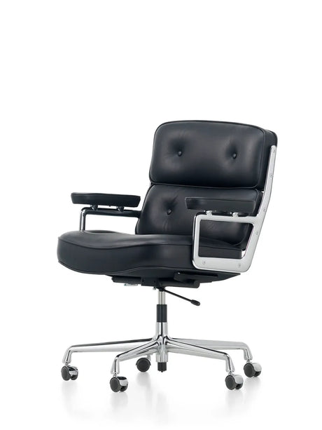 Lobby Chair ES 104 kontorstol, sort læder fra Vitra - 1 - Jacobsen Plus