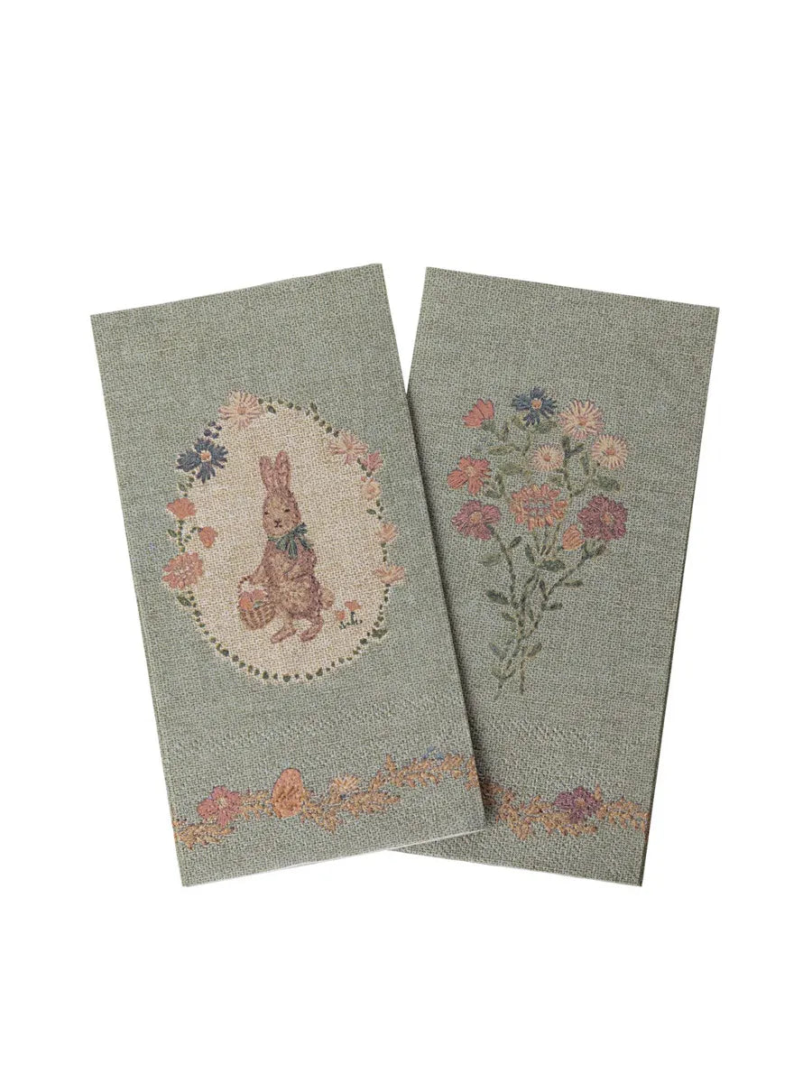 Serviet, Lapin de Pâques fra Maileg - Grøn-Sand - Jacobsen Plus