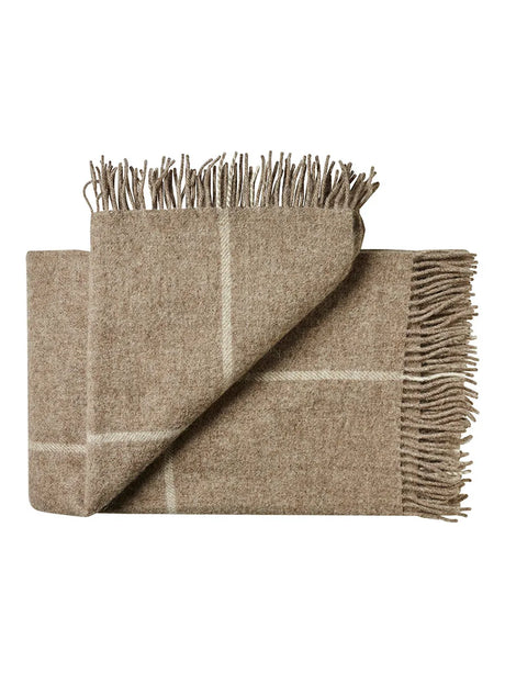 Mandø Plaid, oak brown fra Silkeborg Uldspinderi - 1 - Jacobsen Plus