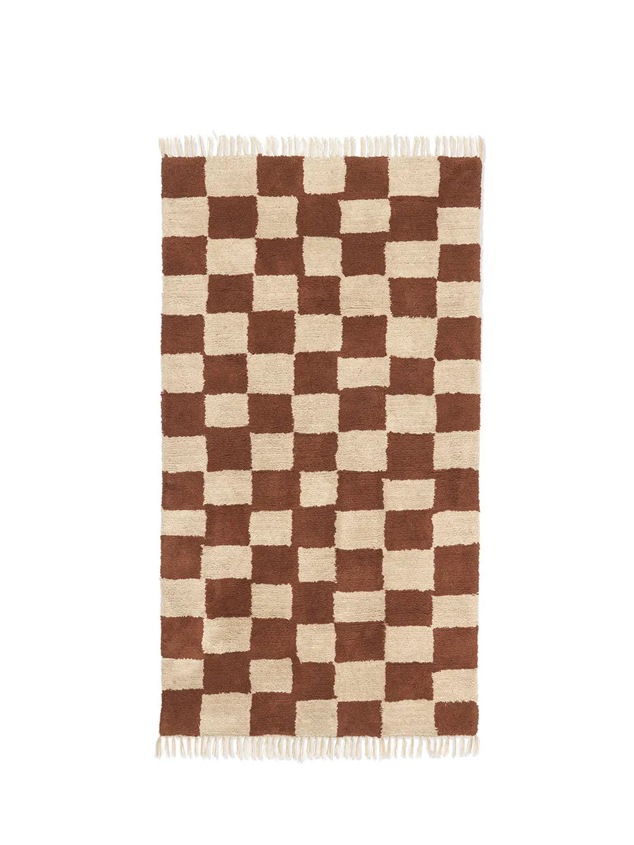 Mara Washable Rug 90 x 150 cm, rust fra Ferm Living - 1 - Jacobsen Plus