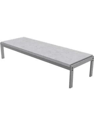 PK62 Sidebord af Poul Kjærholm - Hvidt valset marmor - Jacobsen Plus