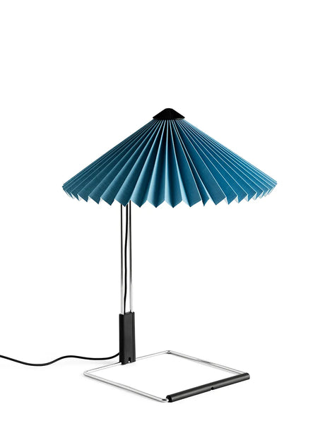 Matin Bordlampe, mirror plated base fra Hay - Blue - Jacobsen Plus