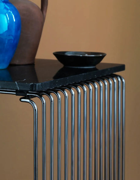 Topplade til Panton Wire fra Montana - Dobbelt: 34,8 x 70,1 cm / Sort marmor - Jacobsen Plus