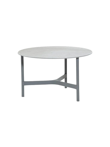 Twist Sofabord, medium fra Cane-line - Light grey / Grey (keramik) - Jacobsen Plus