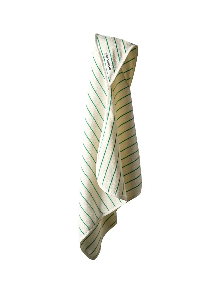 Naram Baby Towel, white & grass fra Bongusta - 1 - Jacobsen Plus