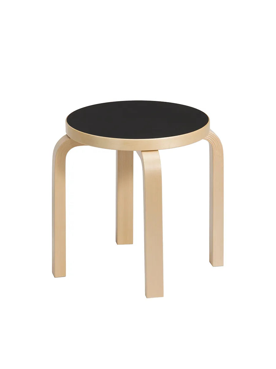 NE60 Taburet til Børn fra Artek - Birk-Sort - Jacobsen Plus