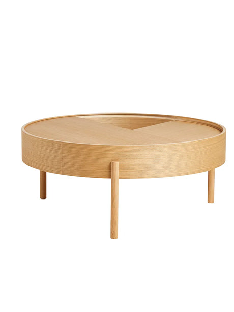 Arc Coffee Table, Ø 89 cm fra Woud - Oiled Oak - Jacobsen Plus
