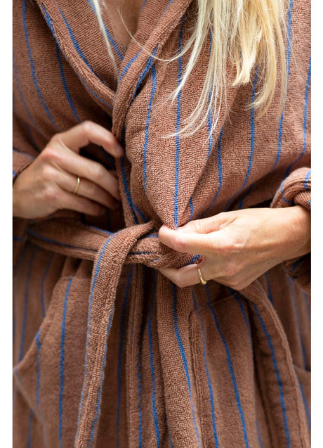 Naram badekåbe, Camel & Ultramarine fra Bongusta - 1 - Jacobsen Plus