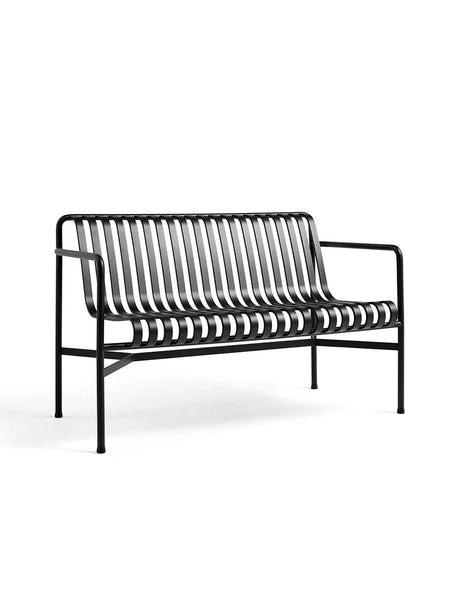Palissade Dining Bench med armlæn, antracit fra Hay - 1 - Jacobsen Plus