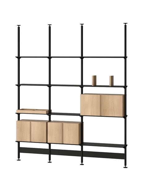Pira G2 Floor-to-Ceiling Shelving Bundle C fra String - Sort - Eg - Jacobsen Plus