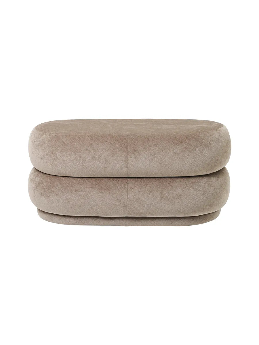 Pouf Oval, faded velvet fra Ferm Living - 1 - Jacobsen Plus