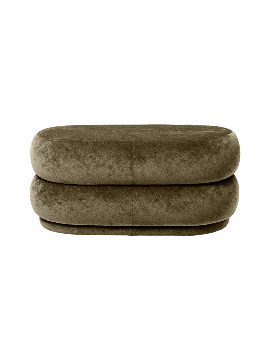Pouf Oval, faded velvet fra Ferm Living - 6 - Jacobsen Plus