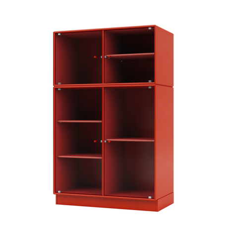 Ripple III Vitrineskab, inkl. sokkel fra Montana - Rosehip / Sokkel 7 cm - Jacobsen Plus