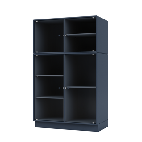 Ripple III Vitrineskab, inkl. sokkel fra Montana - Juniper / Sokkel 7 cm - Jacobsen Plus