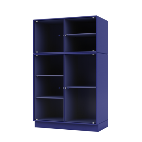 Ripple III Vitrineskab, inkl. sokkel fra Montana - Monarch / Sokkel 7 cm - Jacobsen Plus