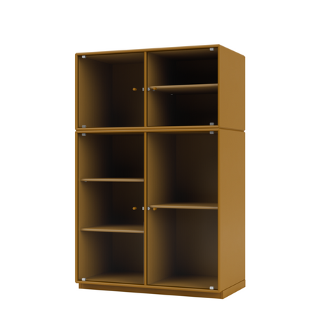 Ripple III Vitrineskab, inkl. sokkel fra Montana - Amber / Sokkel 3 cm - Jacobsen Plus